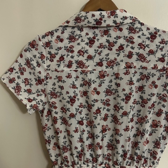 Vintage Floral Button-Up Midi Dress – Size S-M - Picture 5 of 8